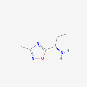 (S)-1-(3-Methyl-1,2,4-oxadiazol-5-yl)propan-1-amine