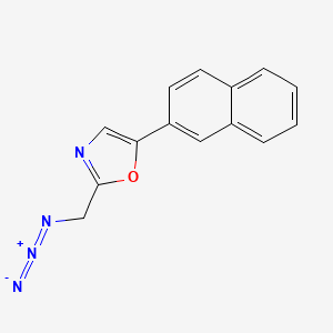 molecular formula C14H10N4O B1480175 2-(Azidomethyl)-5-(naphthalen-2-yl)oxazole CAS No. 2098112-61-7
