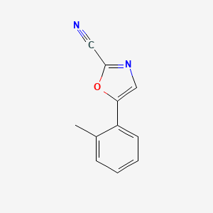 molecular formula C11H8N2O B1480177 5-(o-Tolyl)oxazole-2-carbonitrile CAS No. 2098005-86-6