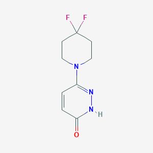 molecular formula C9H11F2N3O B1480178 6-(4,4-Difluoropiperidin-1-yl)pyridazin-3-ol CAS No. 2091550-10-4