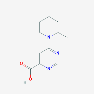 molecular formula C11H15N3O2 B1480179 6-(2-Methylpiperidin-1-yl)pyrimidine-4-carboxylic acid CAS No. 1882372-25-9