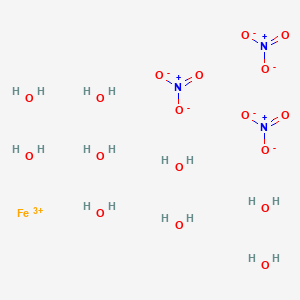molecular formula FeH18N3O18 B148018 硝酸铁九水合物 CAS No. 7782-61-8
