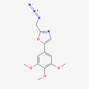 molecular formula C13H14N4O4 B1480183 2-(Azidomethyl)-5-(3,4,5-trimethoxyphenyl)oxazole CAS No. 2098018-22-3