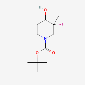 tert-butyl (3R,4R)-3-fluoro-4-hydroxy-3-methyl-piperidine-1-carboxylate