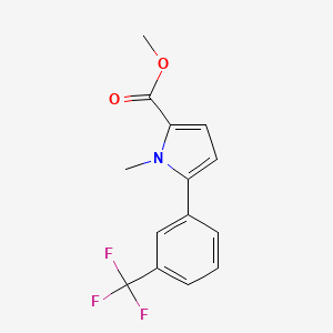 Methyl 1-methyl-5-(3-(trifluoromethyl)phenyl)-1H-pyrrole-2-carboxylate