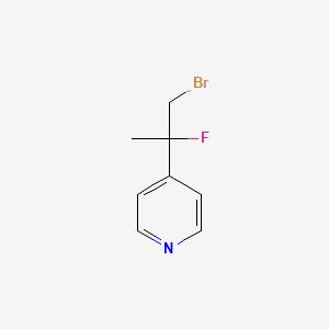 4-(1-Bromo-2-fluoropropan-2-yl)pyridine