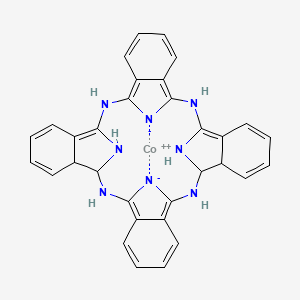 Cobalt(2+);2,11,20,29,37,39-hexaza-38,40-diazanidanonacyclo[28.6.1.13,10.112,19.121,28.04,9.013,18.022,27.031,36]tetraconta-1(36),3,5,7,9,12,14,16,21,23,25,27,32,34-tetradecaene