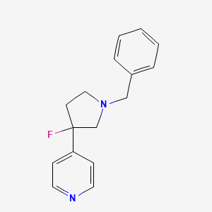 4-(1-Benzyl-3-fluoropyrrolidin-3-yl)pyridine