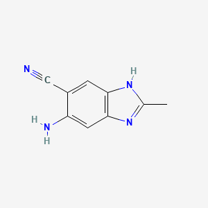 1H-Benzimidazole-5-carbonitrile, 6-amino-2-methyl-