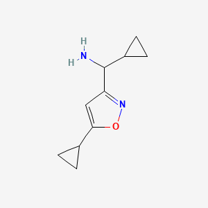 Cyclopropyl(5-cyclopropylisoxazol-3-yl)methanamine