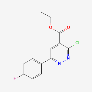 molecular formula C13H10ClFN2O2 B1480200 Ethyl 3-chloro-6-(4-fluorophenyl)pyridazine-4-carboxylate CAS No. 2098092-09-0