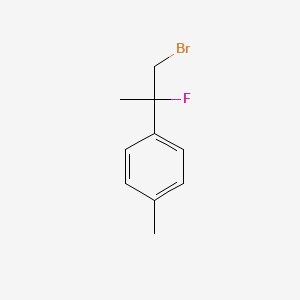 molecular formula C10H12BrF B1480201 1-(1-Bromo-2-fluoropropan-2-yl)-4-methylbenzene CAS No. 2091605-57-9