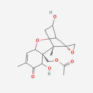 [(1R,2R,12S)-3,10-dihydroxy-1,5-dimethyl-4-oxospiro[8-oxatricyclo[7.2.1.02,7]dodec-5-ene-12,2'-oxirane]-2-yl]methyl acetate