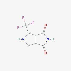 molecular formula C7H7F3N2O2 B1480208 4-(trifluoromethyl)tetrahydropyrrolo[3,4-c]pyrrole-1,3(2H,3aH)-dione CAS No. 2098095-10-2