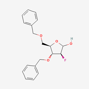 molecular formula C19H21FO4 B14802080 (3S,4R,5R)-4-Benzyloxy-5-benzyloxymethyl-3-fluorotetrahydrofuran-2-ol 