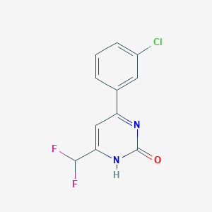 6-(3-chlorophenyl)-4-(difluoromethyl)pyrimidin-2(1H)-one