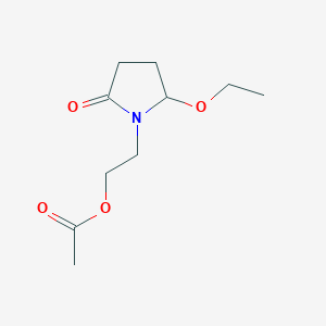 B148022 2-(2-Ethoxy-5-oxopyrrolidin-1-yl)ethyl acetate CAS No. 132288-53-0