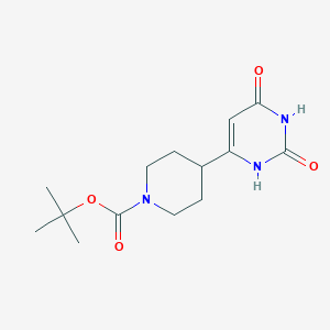 Tert-butyl 4-(2,6-dioxo-1,2,3,6-tetrahydropyrimidin-4-yl)piperidine-1-carboxylate