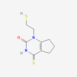 1-(2-mercaptoethyl)-4-thioxo-1,3,4,5,6,7-hexahydro-2H-cyclopenta[d]pyrimidin-2-one