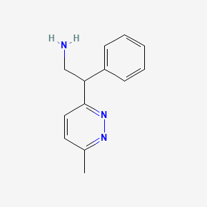 molecular formula C13H15N3 B1480228 2-(6-Methylpyridazin-3-yl)-2-phenylethan-1-amine CAS No. 2092715-57-4