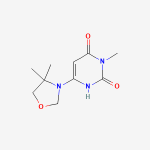 6-(4,4-dimethyloxazolidin-3-yl)-3-methylpyrimidine-2,4(1H,3H)-dione