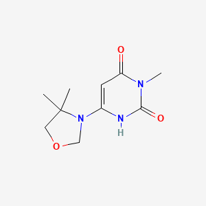 molecular formula C10H15N3O3 B1480236 6-(4,4-dimethyloxazolidin-3-yl)-3-methylpyrimidine-2,4(1H,3H)-dione CAS No. 2098095-20-4