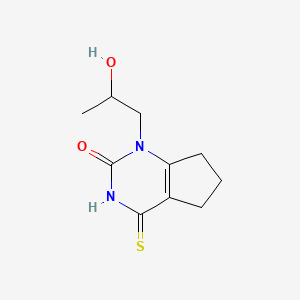 1-(2-hydroxypropyl)-4-thioxo-1,3,4,5,6,7-hexahydro-2H-cyclopenta[d]pyrimidin-2-one