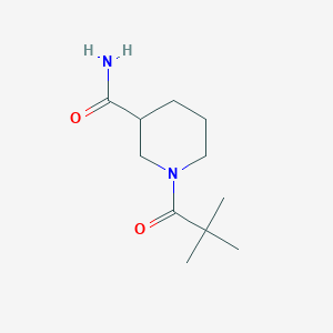 1-(2,2-Dimethylpropanoyl)piperidine-3-carboxamide