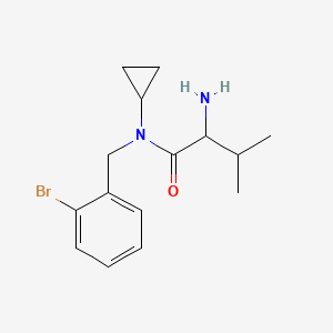 2-amino-N-[(2-bromophenyl)methyl]-N-cyclopropyl-3-methylbutanamide