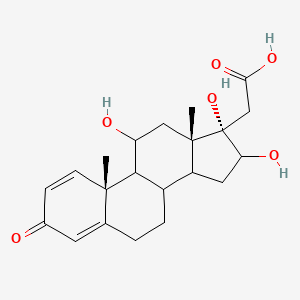 2-[(10R,13S,17S)-11,16,17-trihydroxy-10,13-dimethyl-3-oxo-7,8,9,11,12,14,15,16-octahydro-6H-cyclopenta[a]phenanthren-17-yl]acetic acid