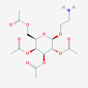 (2R,3S,4S,5R,6R)-2-(Acetoxymethyl)-6-(2-aminoethoxy)tetrahydro-2H-pyran-3,4,5-triyl triacetate