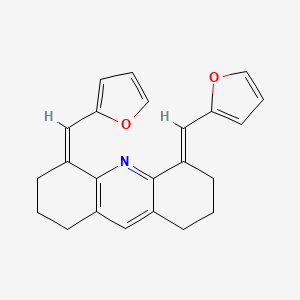 (4Z,5E)-4,5-bis(furan-2-ylmethylidene)-1,2,3,6,7,8-hexahydroacridine