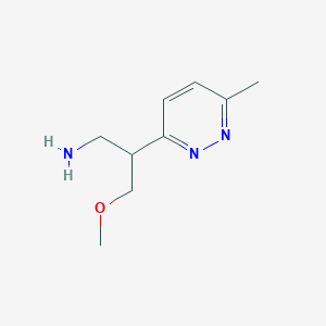 molecular formula C9H15N3O B1480248 3-Methoxy-2-(6-methylpyridazin-3-yl)propan-1-amine CAS No. 2098044-78-9