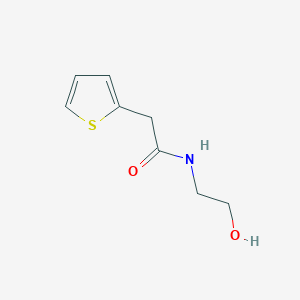 N-(2-hydroxyethyl)-2-(thiophen-2-yl)acetamide