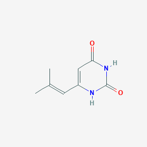 molecular formula C8H10N2O2 B1480251 6-(2-methylprop-1-en-1-yl)pyrimidine-2,4(1H,3H)-dione CAS No. 2098013-15-9