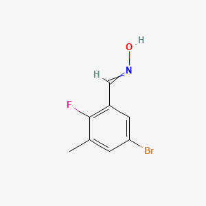 molecular formula C8H7BrFNO B14802513 (E)-5-bromo-2-fluoro-3-methylbenzaldehydeoxime 