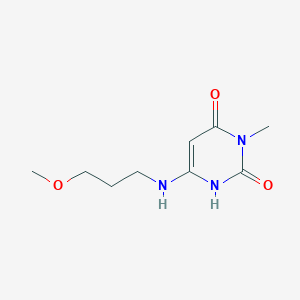 molecular formula C9H15N3O3 B1480254 6-((3-methoxypropyl)amino)-3-methylpyrimidine-2,4(1H,3H)-dione CAS No. 2097966-61-3