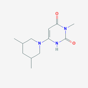 molecular formula C12H19N3O2 B1480255 6-(3,5-dimethylpiperidin-1-yl)-3-methylpyrimidine-2,4(1H,3H)-dione CAS No. 2098043-87-7