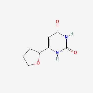 molecular formula C8H10N2O3 B1480259 6-(tetrahydrofuran-2-yl)pyrimidine-2,4(1H,3H)-dione CAS No. 1933582-67-2