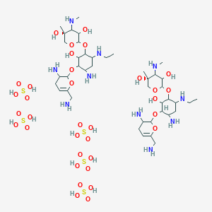 molecular formula C42H92N10O34S5 B14802595 Netilmicin (sulfate) 