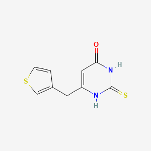 6-(thiophen-3-ylmethyl)-2-thioxo-2,3-dihydropyrimidin-4(1H)-one