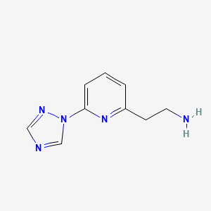 2-(6-(1H-1,2,4-triazol-1-yl)pyridin-2-yl)ethan-1-amine