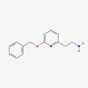 molecular formula C14H16N2O B1480263 2-(6-(Benzyloxy)pyridin-2-yl)ethan-1-amine CAS No. 1000540-33-9