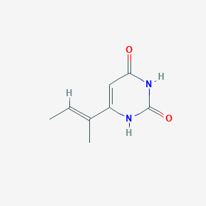 molecular formula C8H10N2O2 B1480265 (E)-6-(but-2-en-2-yl)pyrimidine-2,4(1H,3H)-dione CAS No. 2098158-34-8