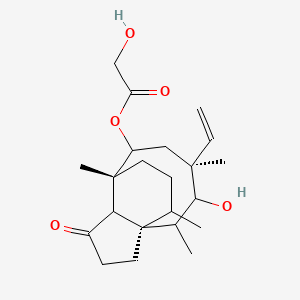 molecular formula C22H34O5 B14802675 Drosophilin B;Mutilin 14-glycolate 