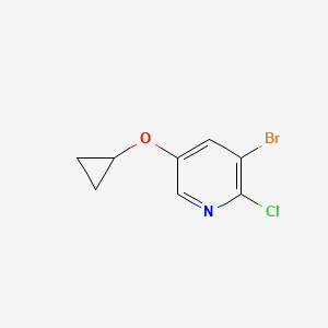 3-Bromo-2-chloro-5-cyclopropoxypyridine