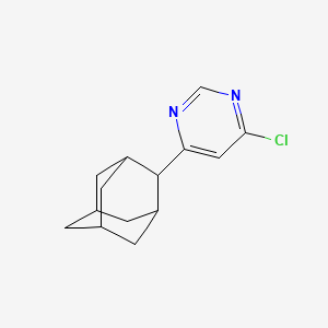 molecular formula C14H17ClN2 B1480270 4-((1r,3r,5r,7r)-Adamantan-2-yl)-6-chloropyrimidine CAS No. 2098024-74-7