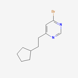 molecular formula C11H15BrN2 B1480271 4-Bromo-6-(2-cyclopentylethyl)pyrimidine CAS No. 2091217-72-8