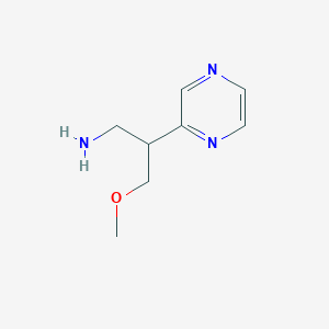 3-Methoxy-2-(pyrazin-2-yl)propan-1-amine