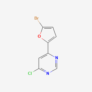 molecular formula C8H4BrClN2O B1480276 4-(5-Bromofuran-2-yl)-6-chloropyrimidine CAS No. 2091717-64-3